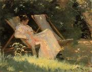 Marie Kroyer in a Deckchair